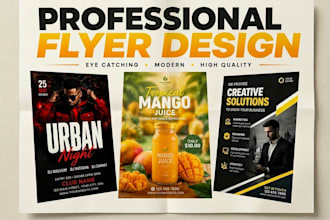 design professional promotional flyer, business flyer, poster, marketing flyer
