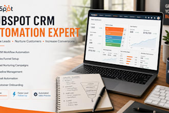 setup hubspot CRM automation, pipelines, workflows and email funnels