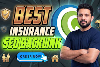 build a insurance backlink high DR