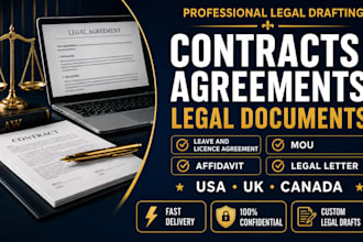 do legal drafting of contracts, agreements, affidavits and legal documents