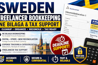 fix sweden freelancer bookkeeping for ne bilaga and skatteverket tax