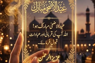 luxury ai eid cards and greeting posts