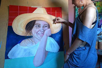 hand painted people and pets