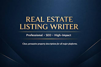 write a high converting real estate listing for your property