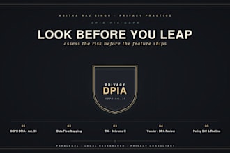 deliver a gdpr dpia and privacy impact assessment report