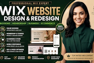 design wix website redesign wix website development wix booking and membership