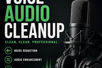 clean and enhance your voice audio