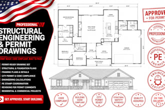 provide permit drawings licensed engineer stamp alabama, georgia, maryland