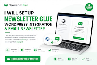 setup newsletter glue wordpress integration newsletter glue email newsletter