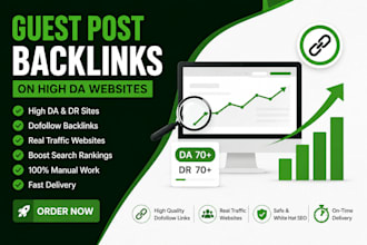 provide guest post backlinks on high da sites