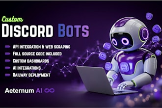 develop a custom discord bot for your server or community