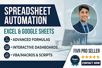 create automated excel spreadsheet formulas vba and dashboard design