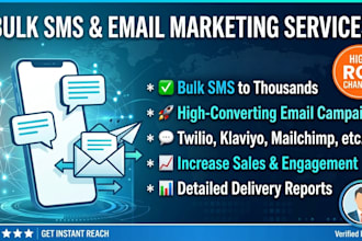 set up bulk SMS marketing and email campaigns