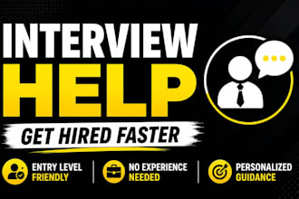 coach you for entry level job interviews