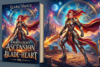 illustrate a novel book cover with anime style
