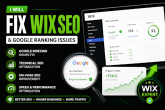 fix wix SEO, indexing and google ranking issues