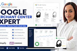 set up google merchant center, fix gmc misrepresentation, error  and suspension