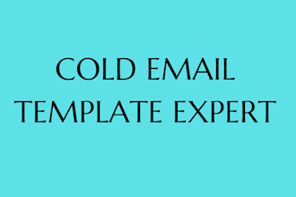 design your cold email template