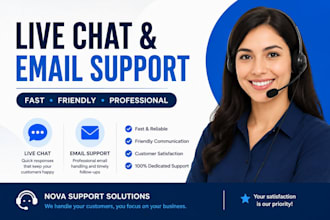 live chat and email customer support