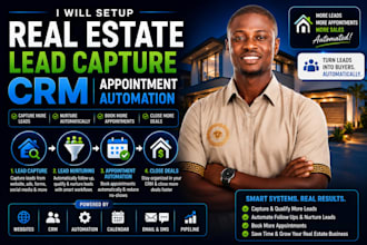setup real estate lead capture CRM appointment automation