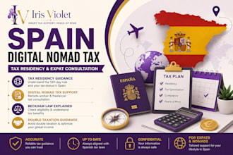 help with spain digital nomad tax and residency