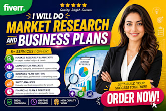 do market research and business plans