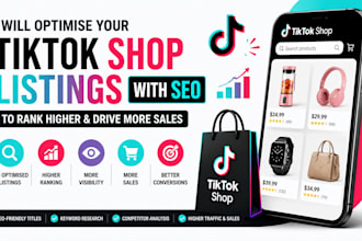 optimise your tiktok shop listings with SEO to rank higher and drive more sales