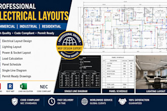 design electrical layouts for commercial industrial and residential projects