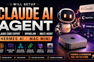 setup claude ai agent claude code expert openclaw multi agent hermes ai mac mini