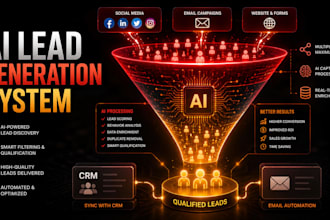 build an ai lead generation automation system using n8n, make or zapier