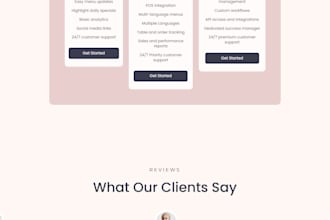 website design landing page