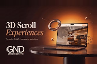 build a threejs scroll animation 3d website with react and gsap