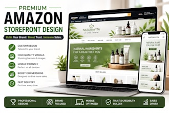 design premium amazon storefront for your brand
