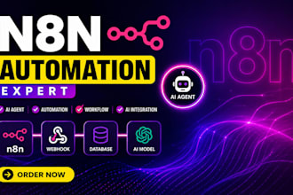 build n8n ai agent, n8n automation, n8n workflow and ai workflow automation