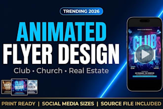design club flyer church flyer real estate flyer and animation