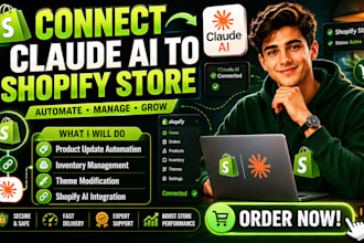 connect claude ai to shopify store product update inventory shopify theme modify