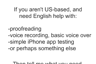 entertain entry level tasks that require native US english speaking