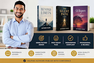 make a genre focused book cover that meets ingramspark specs