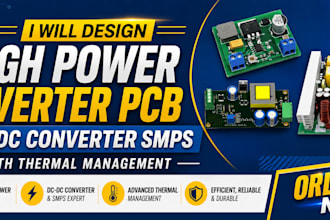 design high power inverter pcb dc dc converter smps with thermal management