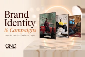 design a premium brand identity logo and visual guidelines