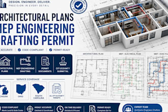 michigan ohio south carolina architectural plans mep engineering drafting permit