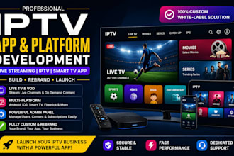 develop iptv app iptv platform live streaming app smart app