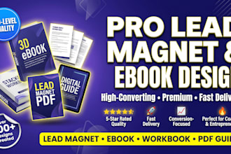 design lead magnet, PDF ebook, workbook, planner, digital guide
