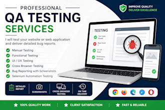 do manual testing and QA testing for your website