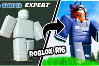 do roblox rigging bundle, dynamic head, hat modelling, character modelling