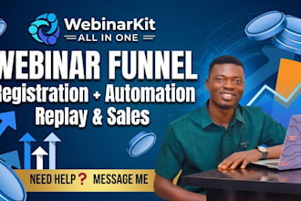 do high converting webinarkit funnel webinar kit registration replay automation