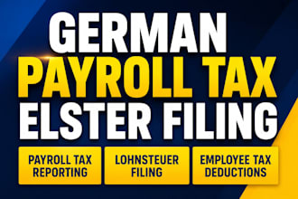 handle german payroll tax and elster filing to avoid penalties