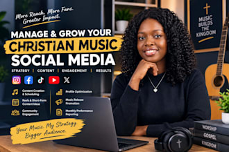 manage social media for christian artists and musicians