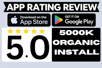 improve ios review, 500 app rating review, mobile app promotion, app download