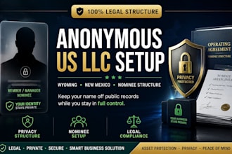 set up an anonymous llc structure using a nominee member or manager